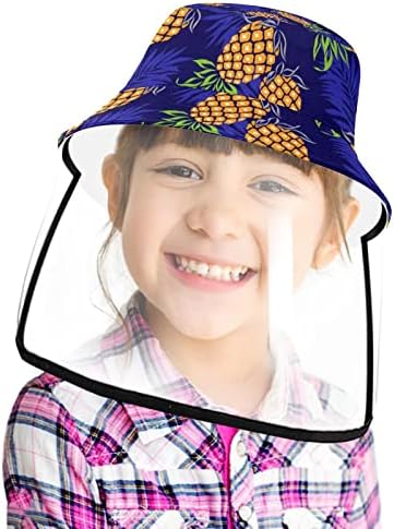 כובע מגן למבוגרים עם מגן פנים, כובע דייג כובע אנטי שמש, עניבת קשת צבועה צבעונית