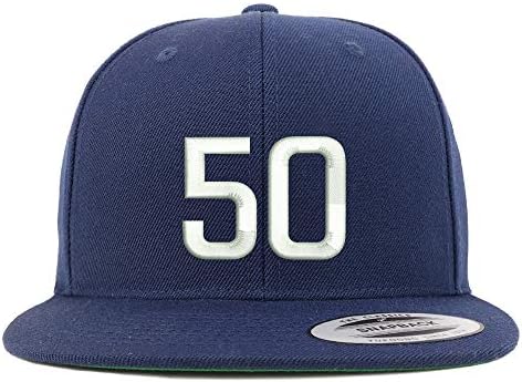 טרנדי הלבשה חנות מספר 50 רקום סנאפבק פלאטביל בייסבול כובע