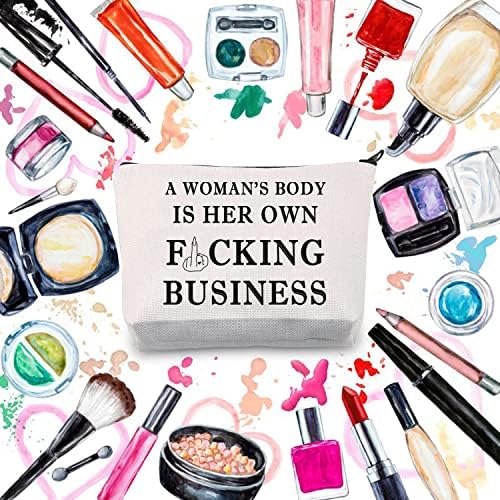 BDPWSS תיק איפור פמיניסטי מתנה להעצמת נשית מתנה אישה חזקה גופה של אישה היא מתנה פמיניזם עסקית משלה