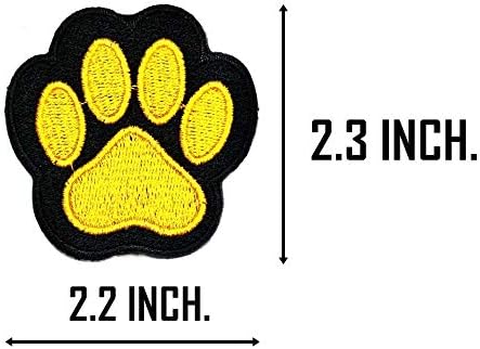 פעם 3 יחידות. חיה צהובה שחור חיה כלב קטן חתול טלאים טביעת רגל