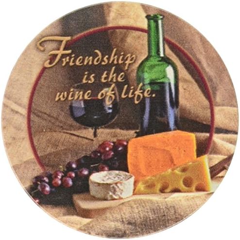 סט רכבת חרס של צמאות צמא, ידידות הוא יין החיים