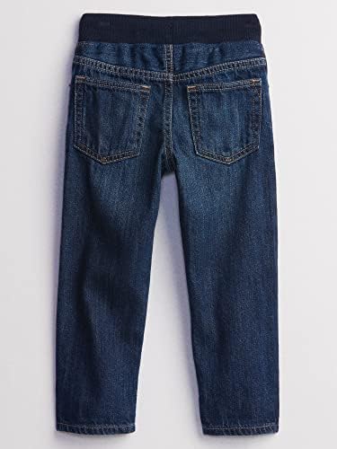 ג' ינס דק עם מותניים מצולעים של גאפ בויז