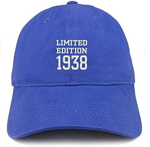 טרנדי הלבשה חנות מהדורה מוגבלת 1938 רקום מתנת יום הולדת מוברש כותנה כובע