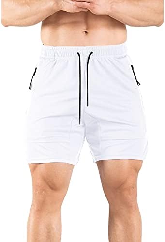 מכנסיים קצרים של המותניים האלסטיים של גברים מגברים כושר ספורט גברים וריצה מכנסיים קצרים משובחים