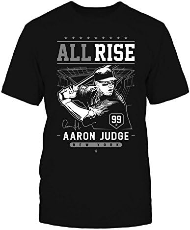 חולצת טריקו של שופט Fanprint Aaron - - - - הכל עלייה !! - טי של גברים/שחור/מ