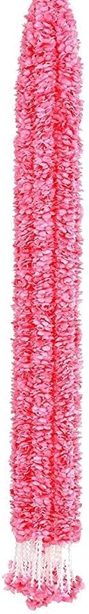 פרחי פריחה מלאכותיים של אגוזים אורך 155 סמ/ 5 רגל, זר לפסטיבל קישוט נברטרי, דיוואלי, נישואים, מקדש וחבילת