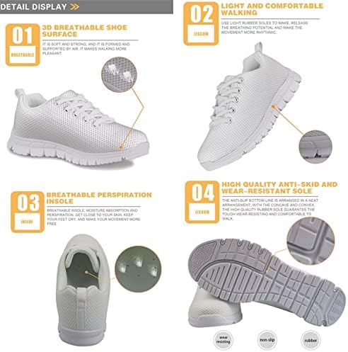 נעלי ריצה לילדים של אוזוחי פלטפורמת ילדים לבנים בגודל 11-3 נעלי ספורט