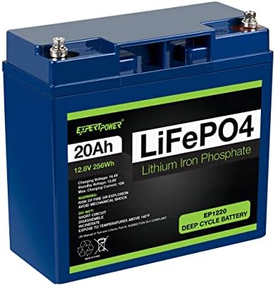 חבילת סוללות ומטען של מומחה - 12V 5A מטען / 12V 20AH Lithium Lithium LifePO4