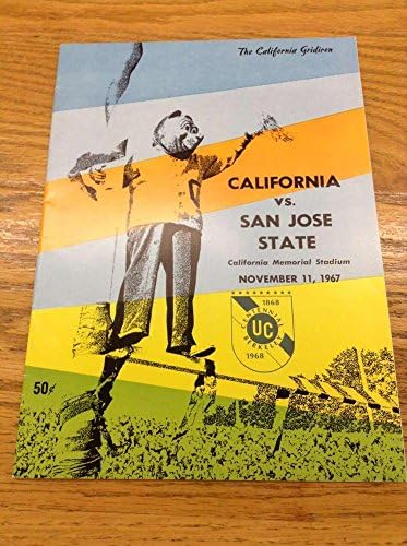 קליפורניה מול כדורגל סן חוזה כדורגל 1967 תוכניות וינטג 'L9618