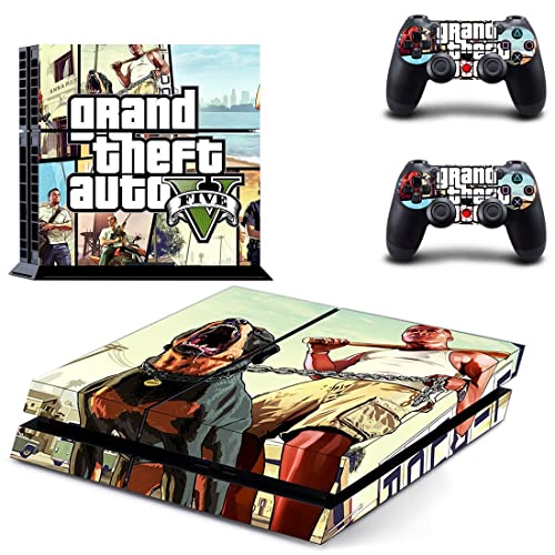 עבור PS5 Digital - Game Grand GTA גניבה ומדבקת עור Auto PS4 או PS5 לפלייסטיישן 4 או 5 קונסולה ובקרים מדבקות ויניל