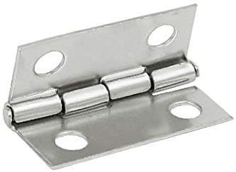 קופסת תכשיטים X-Deree דלת צינור צינור מתקפל צירים כסוף טון 18 ממ אורך 2 יחידות (caja de la joyería caja de