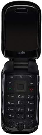 Turtleback Sonim XP3 מארז חובה כבד מארז עור שחור מצויד עם קליפ חגורת מתכת נשלף מסתובב, מתאים לטלפון