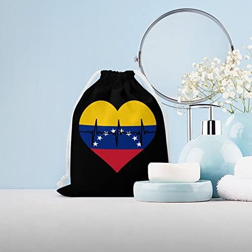 אהבה שקית אחסון של דופק לב של וונצואלה שקית חוט שכיבה לתיק שקית שקית שקית שקית תיק מכולת לטיול ביתי