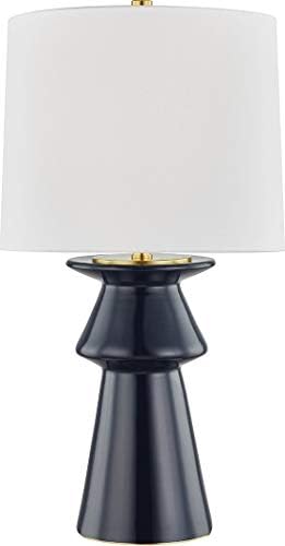 אמגנסט 1 אור מנורת שולחן-שנהב גימור-לבן בלגי פשתן צל