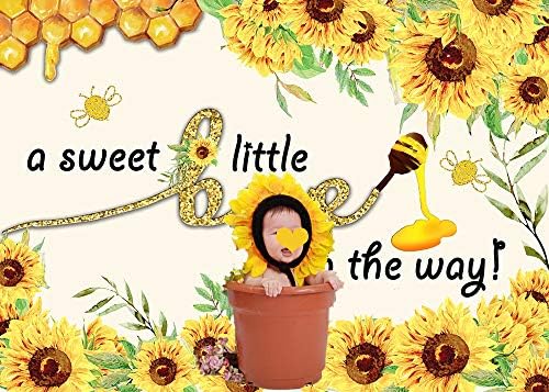 אמנות סטודיו 7 על 5 רגל מתוק קטן דבורה ילד ילדה תינוק מקלחת מסיבת קישוטי צילום רקע נסיכת צהוב דבש