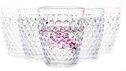 אוורסט גלובל הובנייל ישן אופנה קר משקאות כוסות בציר זכוכית 10 עוז. סט של 6 זכוכית כוס מים יין סודה ויסקי