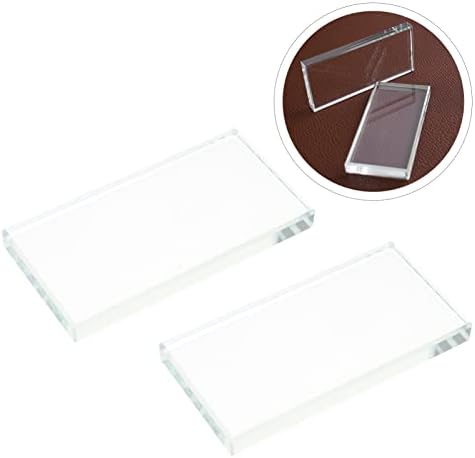 מלאכה של Sewroro זכוכית גיליון זכוכית מזכוכית עור מחליק עור כוויות 2 יחידות עור מברך בורש כלי גימור מקצועי לבלוק