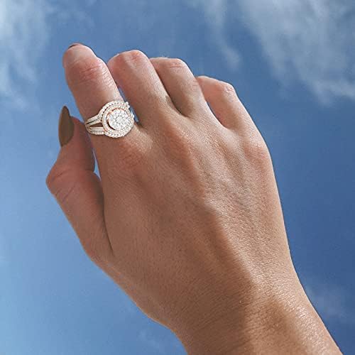 2023 מסיבת מתנה לנשים חדשות זירקון 511 טבעת כלה בצורת אופנה בצורת אגס טבעת טבעות נישואין בצורת אגס