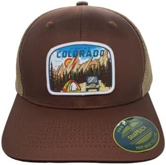 כובע משאית קולורדו - כובע בייסבול סנאפבק רשת עם הלב שלי בתיקון ארוג בקולורדו