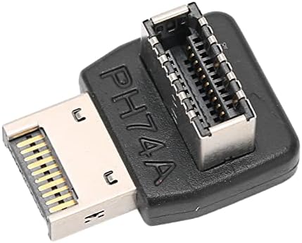 זווית ימנית USB סוג E מתאם, כותרת לוח קדמית זכר לנקבה USB 3.2/20 ג'יגה -ביט לשנייה 3.1/10 ג'יגה -ביט