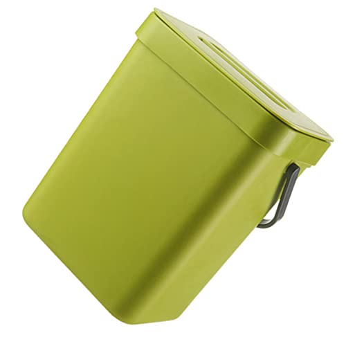 2 יחידות מטבח קיר רכוב אשפה יכול מכוסה תליית פסולת סל אסלת אשפה יכול