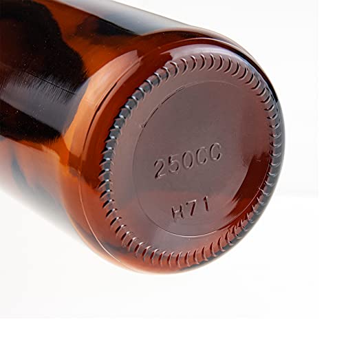 Alwsci 250ml / 8oz בקבוק אריזת זכוכית ענבר, חבילה של 24
