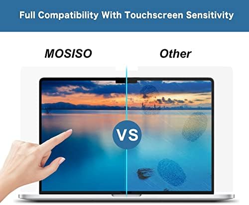 Mosiso 3 חבילה מגן מסך בהגדרה גבוהה ותואם ל- MacBook Pro 14 אינץ 'מארז 2023 2022 2021 שחרור M2 A2779 A2442