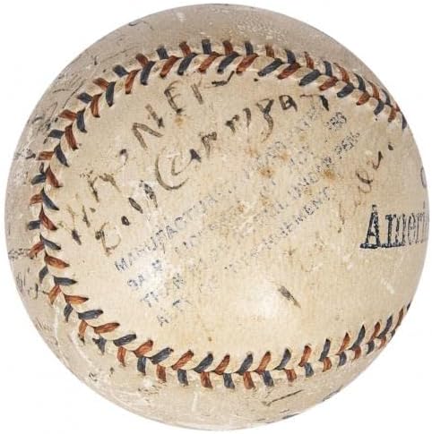 היסטורי 1912 בוסטון רד סוקס אלוף העולמי של קבוצת האלופות החתמה על בייסבול JSA COA - כדורי בייסבול