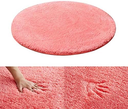 Kekon Ultra רך מקורה מקורה שטיחים באזור עגול שטיחים רכים ללא הרצפה שטיחים משיי משיי לסלון חדר