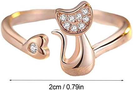 תכשיטי טבעת טבעת מתנת אירוסין חתונה נשים מתכוונן חתונה טבעות שמנמן טרנדי טבעות