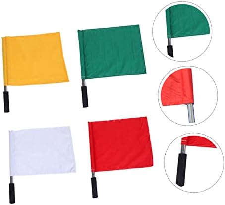 4 יחידות יד מנופף דגל דגל מפקד שופט דגל קו לשפוט דגלי יד אות דגל מנופף דגל עבור מירוץ יד הגביר דגל מירוץ באנר