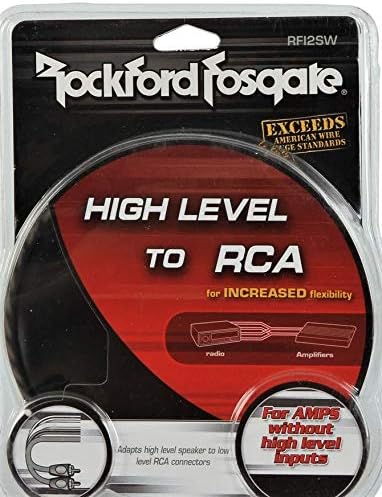 Rockford Fosgate RFI2SW ברמה גבוהה RCA תקע קלט, רמקול