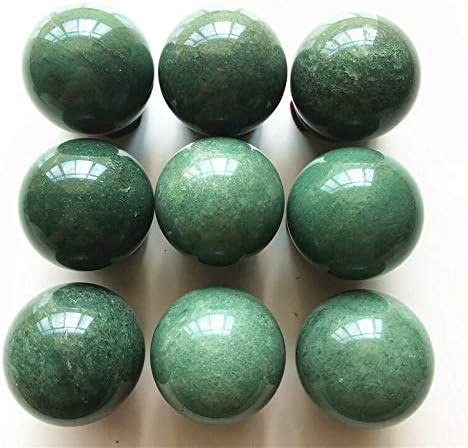 Ertiujg husong312 1 PC 36-38 ממ טבעי ירוק ירוק אוונטורין כדור גביש קוורץ כדורי כדורים מתנות