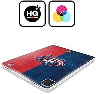 עיצובים של תיק ראש מורשה רשמית NHL חצי במצוקה של קולומבוס מעילים כחולים מארז ג'ל רך תואם ל- Apple iPad