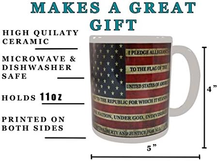 נוכלים נהר טקטי פטריוטית ארהב דגל מצחיק קפה ספל חידוש כוס מתנה אמריקה שבועת אמונים