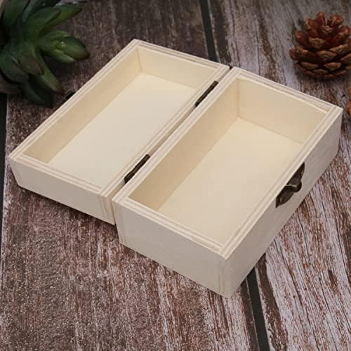 קופסאות אחסון של Veemoon קופסא אחסון קופסת תכשיטים כפרית מעץ, קופסת עץ כפרי לתכשיטי תכשיט עגילי וינטג