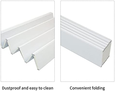 AIWFL מתקפל מכסה אמבטיה אבק אבק מכסה תריס מכסה אמבטיה לבן PVC מכסה 63x31.5 אינץ '