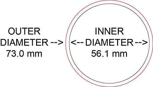 גלגלי SSR מהיר טבעות רכזות פלסטיק כוכב 73.0 ממ OD עד 56.1 ממ מזהה 1SB2BB73561
