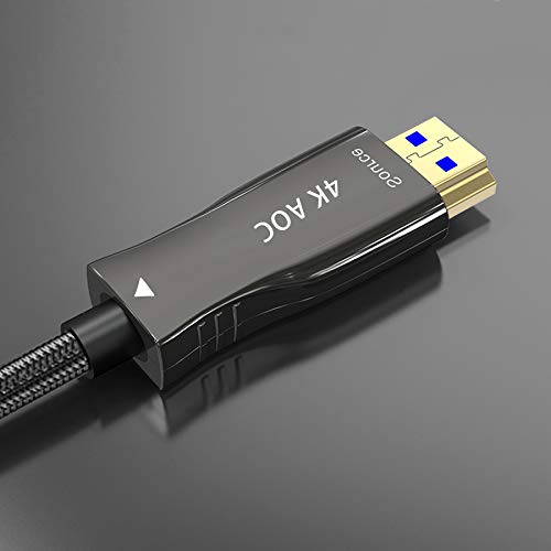 AIELOAR 4K סיבים אופטיים HDMI כבל, מהירות גבוהה 18GBPS 4K 60Hz 4: 4: 4 HDMI 2.0 תמיכה בכבל