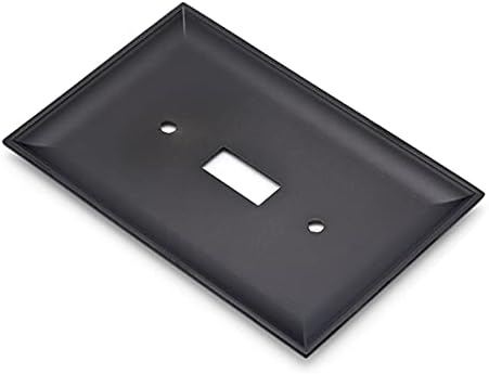 יסודות אמזון דקורטיביים צלחת קיר יחידה - 3 חבילות, שחור שטוח