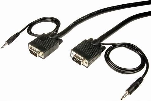 כבלים ללא הגבלה PCM-2240-10 כבל SVGA עם אודיו זכר ל -3.5 ממ לזכר