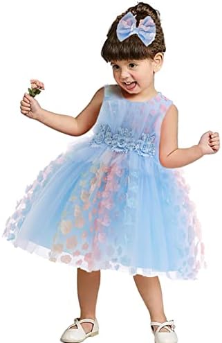 פרפר כותרת פרח נערת פרח שמלת טוטו לילדים שמלות תחרות חתונה לתינוקות שמלות טול ליום הולדת ראשונות יום הולדת