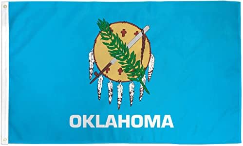 דגל מדינת אוקלהומה - דגל מודפס של פוליאסטר פרימיום 3x5ft פרימיום