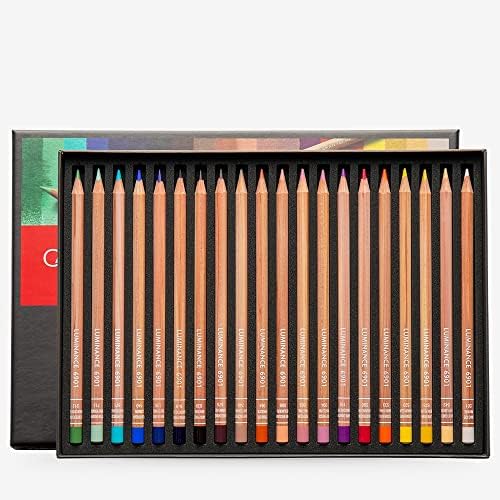 קארן ד ' אצ ' ה 6902 עפרונות צביעה היקות דיוקן מבחר 20 צבעים, רב צבע, 26 איקס 19 איקס 2 סנטימטר.