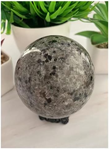 אבן טבעית יופריליט כדור קריסטל כדור כדור צ'אקרה עוצמת אנרגיה ויקה גבישים ואבנים ריפוי כישוף רוחני
