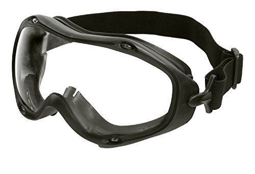 Galeton 9200580 משקפי בטיחות ריינג'ר עם מסגרת מאווררת, מתאימים לרוב משקפי המרשם, ברור