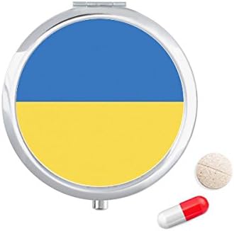 אוקראינה לאומי דגל אירופה המדינה גלולת מקרה כיס רפואת אחסון תיבת מיכל מתקן