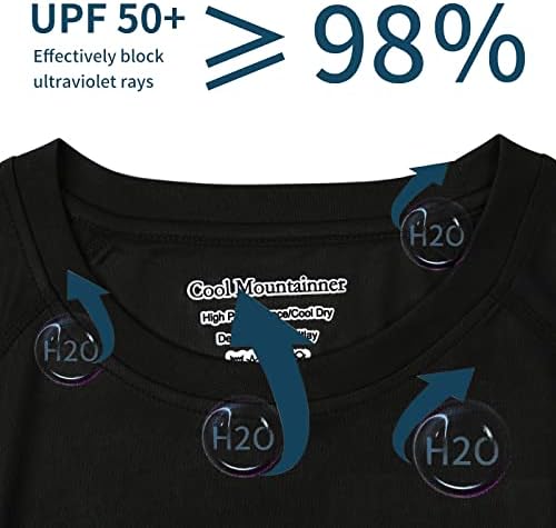חולצת ריצה אתלטית לגברים שרוול ארוך מהיר יבש upf 50+ הגנה על שמש טיול חולצות דיג לגברים