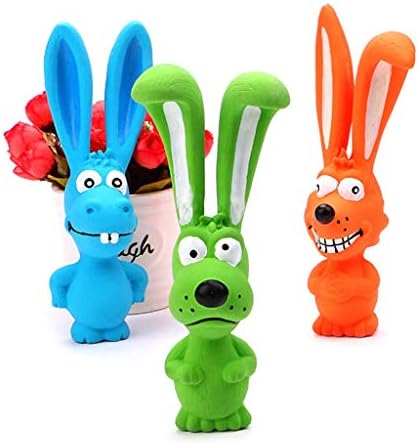 Pulabo Designpet Streampet צעצועי ארנב, צעצועים של לטקס כלבי צליל חותקים צעצועים