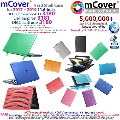 מקרה McOver תואם לשנת 2017 ~ 2019 11.6 Dell Chromebook 3180 Inspiron 3181 Latitude 3180 מחשב